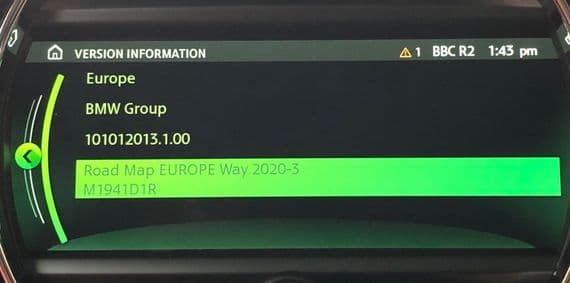 BMW ROAD MAP EUROPE WAY 2021-1 SAT NAV MAP UPDATE USB